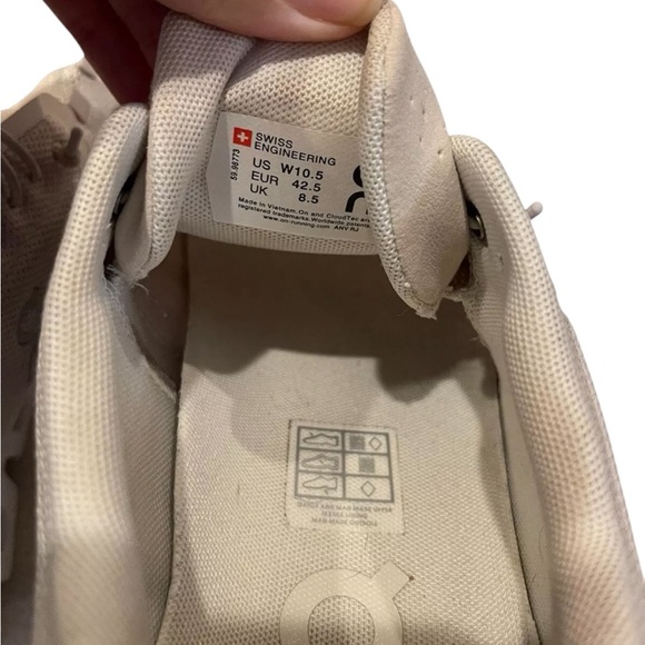 On Cloud Women’s Shoes White Size 10.5 - Picture 10 of 10